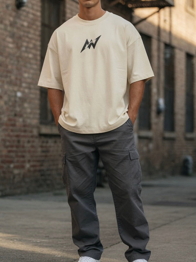 Bone White Boxy Tee
