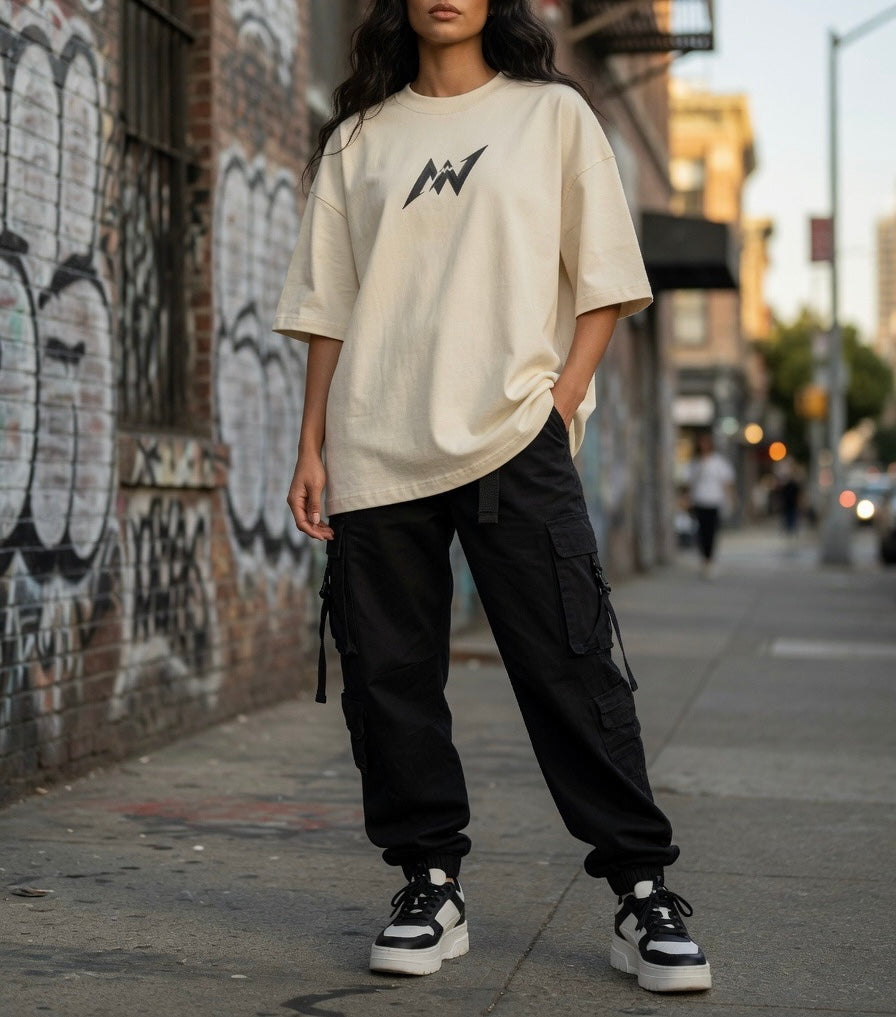 Bone White Boxy Tee
