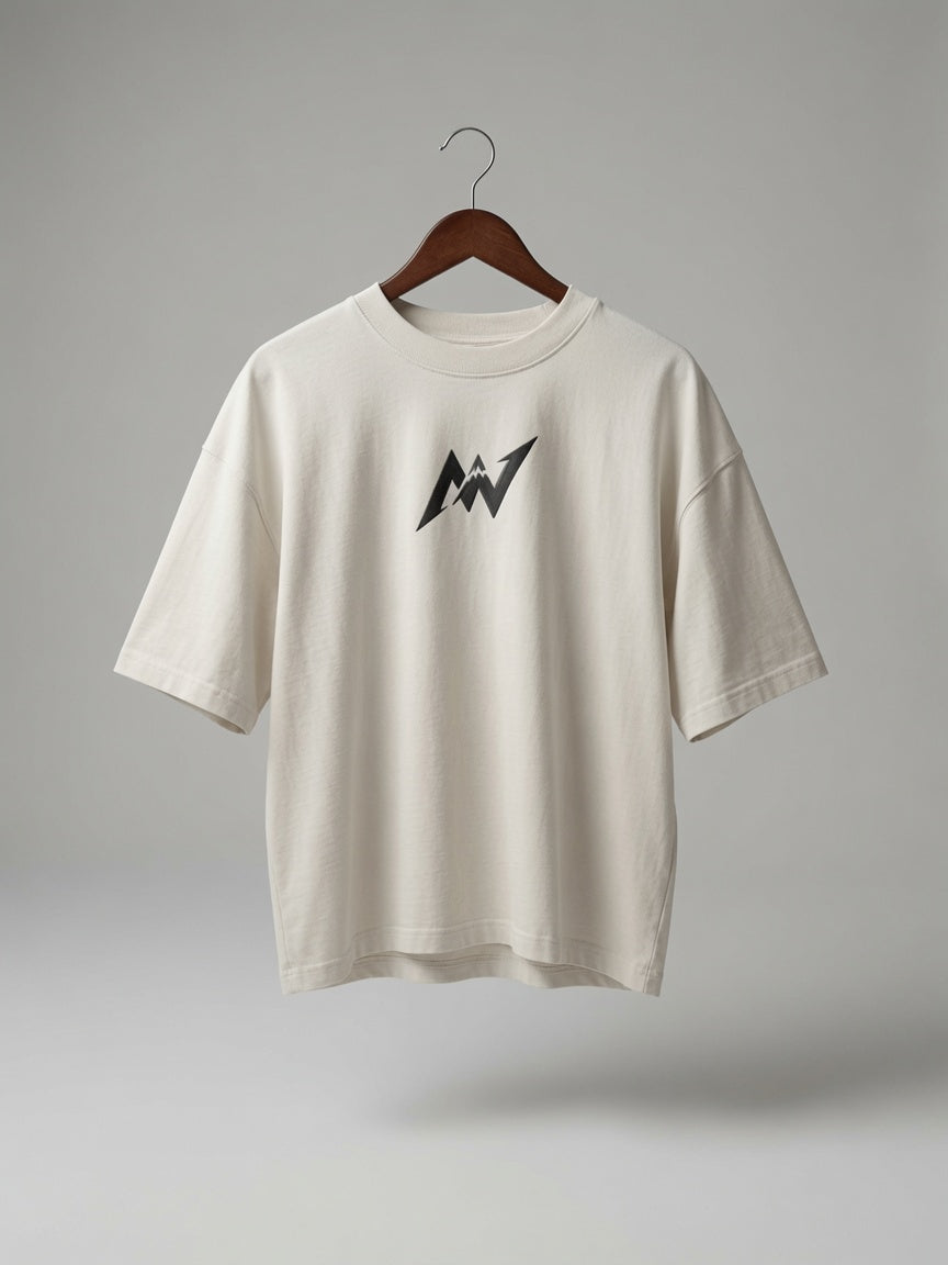 Bone White Boxy Tee